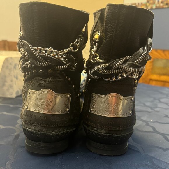 Karma of Charme Italian leather boho boots ~ 40 - Picture 5 of 13